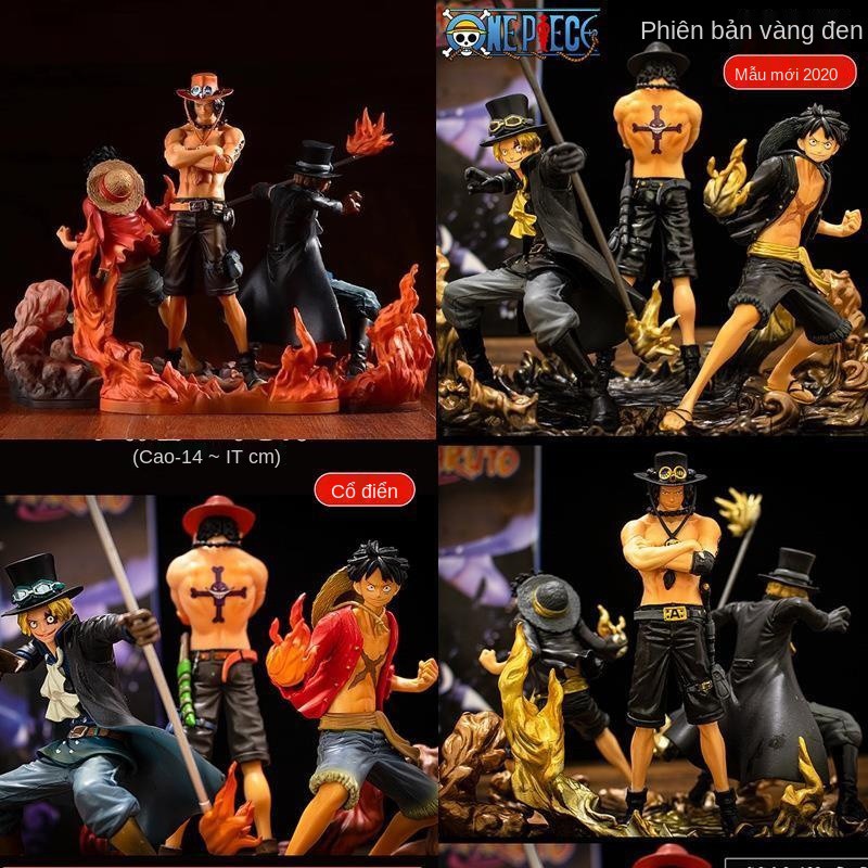 ☏Phiên bản chất lượng cao của bộ lắp ráp One Piece DXF ba anh em Essab Luffy nhân vật trang trí mô hình cảnh