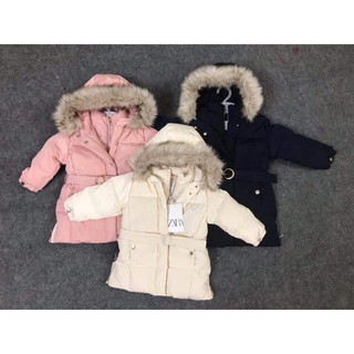 Áo phao lông vũ zara (ảnh thật) - size 9/12 month - 3/4 years