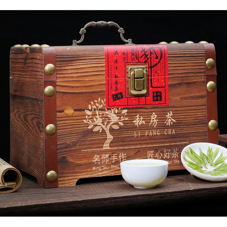 Hộp quà trà Long Tỉnh - Trà Minh Tiền Long Tỉnh/Long Jing Cha 250g