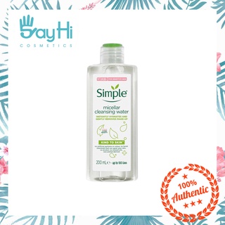 Nước tẩy trang Simple Micellar Cleansing Water 200ml