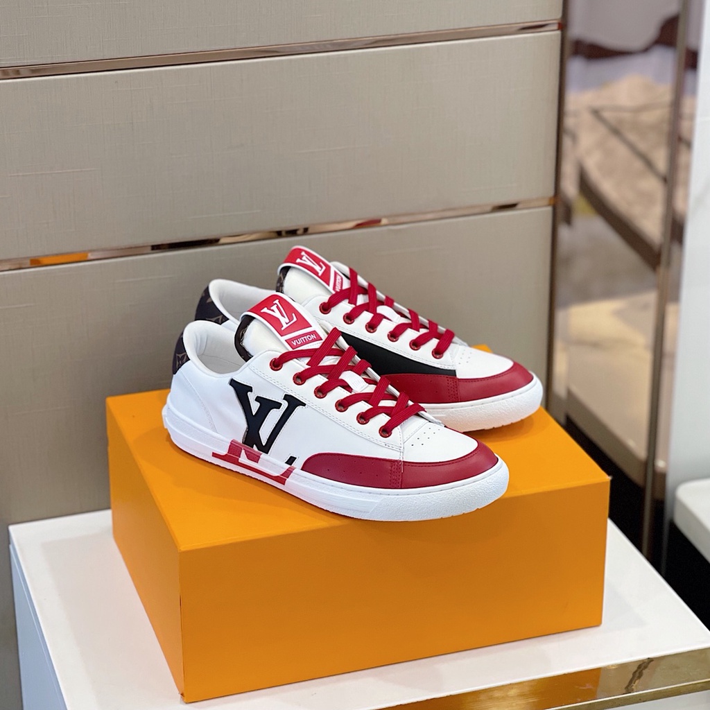 Giày thể thao nam cao cấp da thật Louis Vuitton LV thiết kế trẻ trung và năng động với phong cách hiện đại