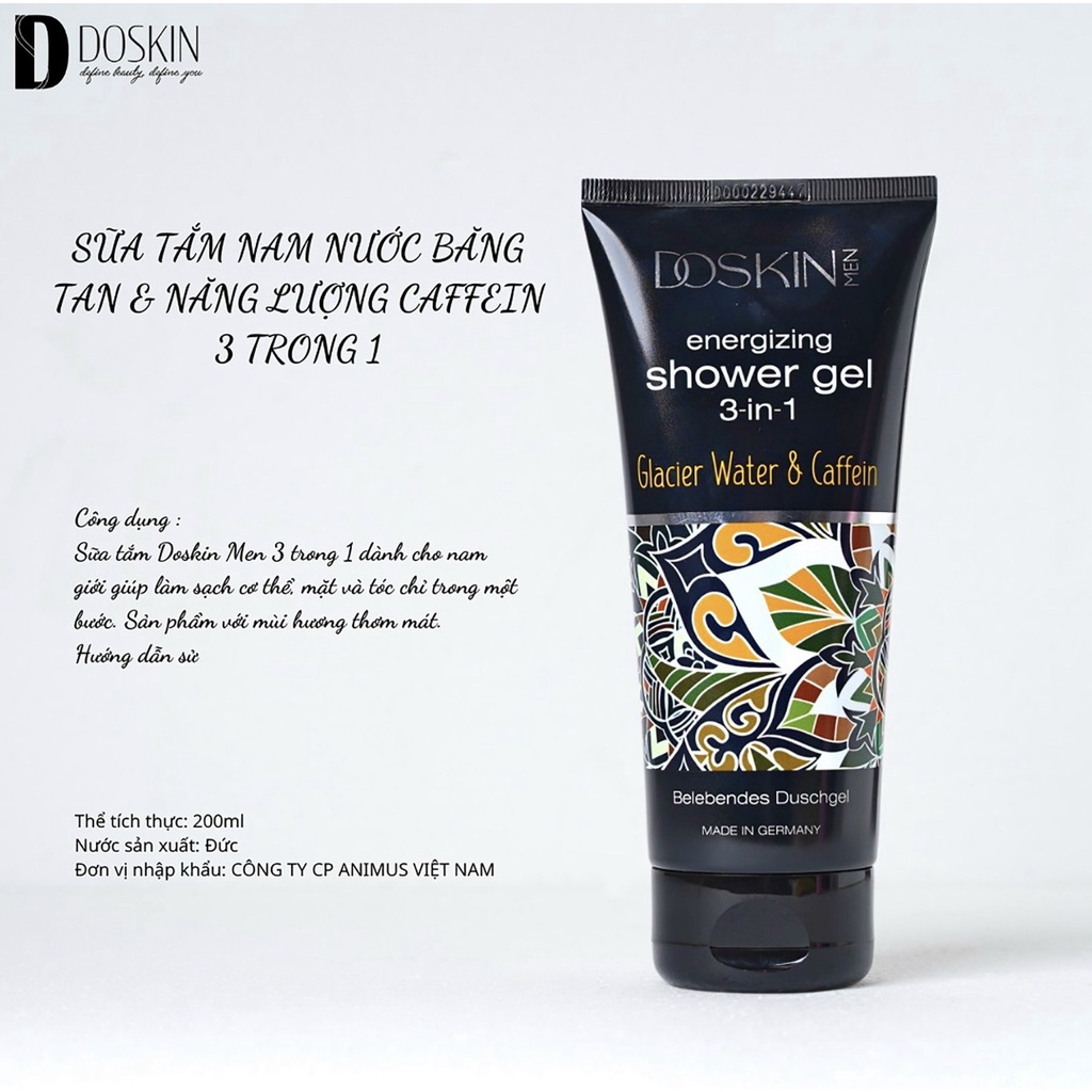 Sữa tắm dưỡng ẩm nam, nữ Doskin