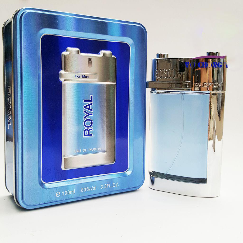 Nước Hoa Cho Nam Royal Hộp Thiết Xanh Dương 100ml