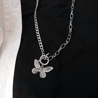 Dây Chuyền Thép Titan Mặt Hình Bướm Phong Cách Âu Mỹ Thời Trang Cho Nữ