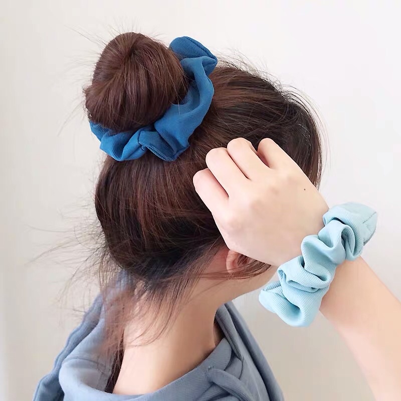 Dây buộc tóc cho bé đàn hồi phong cách dễ thương thanh lịch cột tóc scrunchies