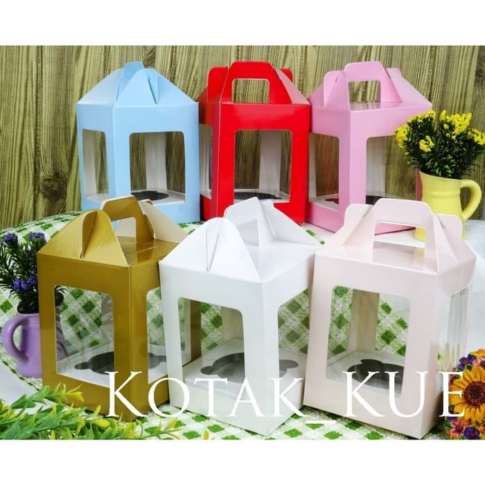 Set 10 Hộp Đựng Bánh Cupcake 1 Tầng Tiện Dụng