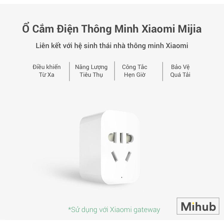 Ổ cắm thông Minh xiaomi Gen 2 kết nối wifi- Mi Smart Socket