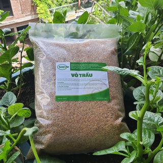Vỏ trấu tươi - Gói 1kg, nguyên chất, khô, dùng ngay, giá rẻ