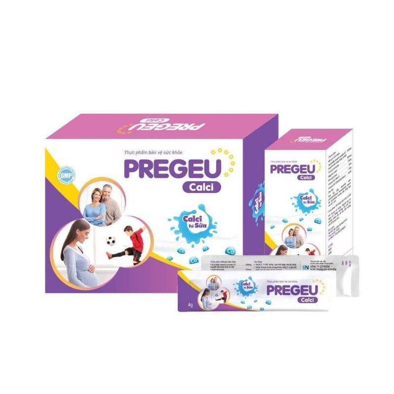 Pregeu canxi từ sữa vị thơm ngon dễ uống, hỗ trợ bé tăng chiều cao