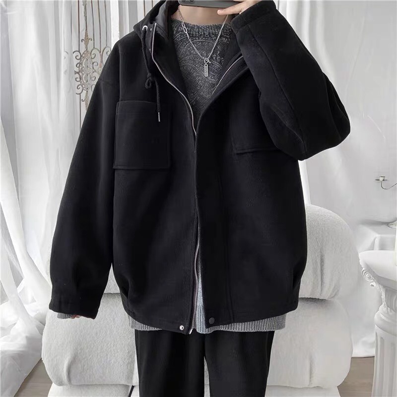 Áo khoác nam Hoodie cao cấp vải nỉ dày form chuẩn SUPER FASHION