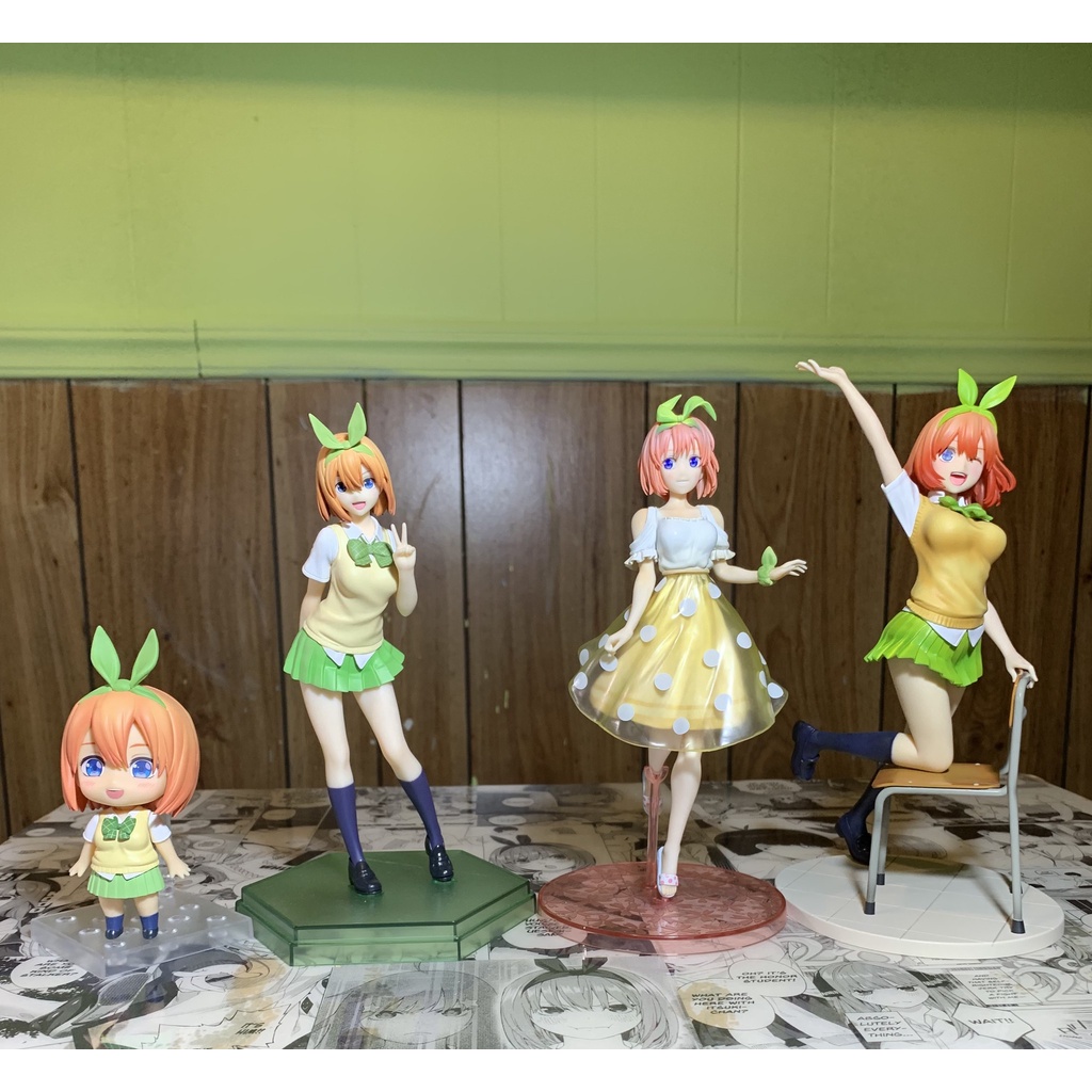 Mô Hình Chính Hãng Anime Gotoubun, Nhà Có 5 Nàng Dâu, Nakano Yotsuba, Ichiban Kuji Giải D, Bandai