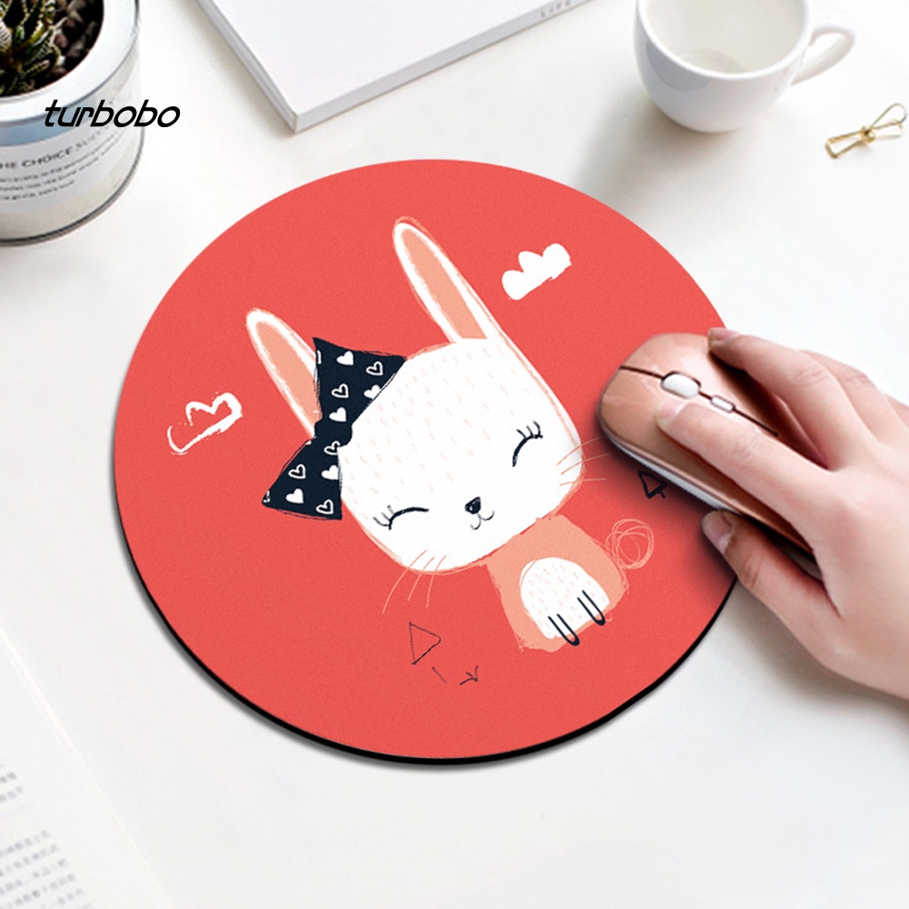 Tấm lót chuột máy tính hình tròn nhiều họa tiết hoạt hình