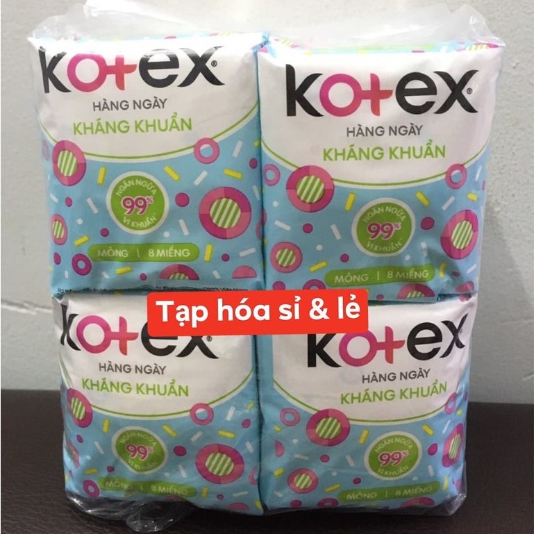 8 gói Băng vệ sinh Kotex hàng ngày hương tự nhiên 8 miếng