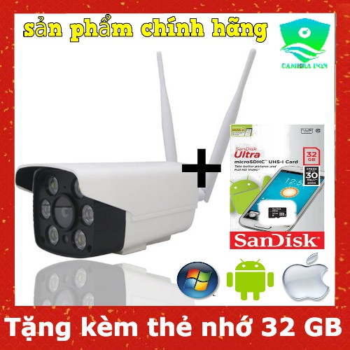 Camera yoosee ngoài trời  2.0 Full HD 1080P siêu sắc nét kèm thẻ nhớ 32GB | WebRaoVat - webraovat.net.vn