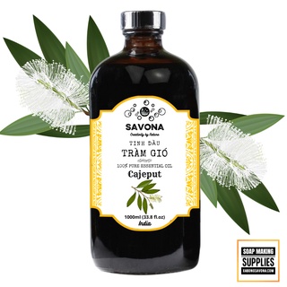 Giá sỉ - 1L TINH DẦU TRÀM GIÓ 1 LIT - CAJEPUT ESSENTIAL OIL 1L SAVONA