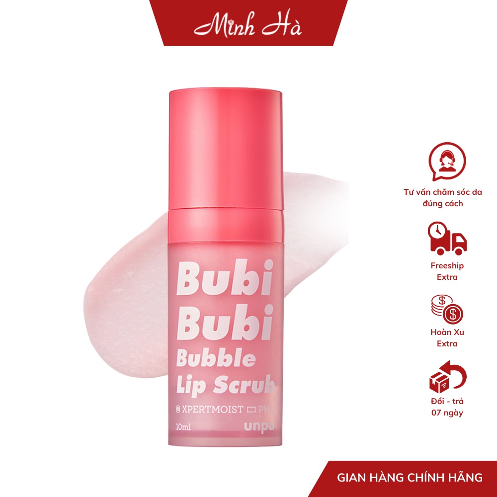 Tẩy da chết môi Bubi Bubi Lip 10ml giúp môi ẩm mịn và mềm mại