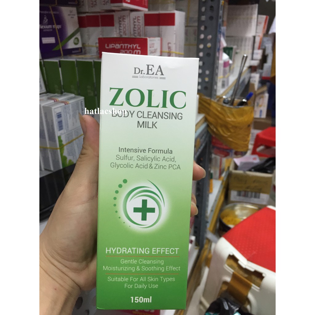 Sữa tắm y khoa Dr.EA ZOLIC Body Cleansing Milk