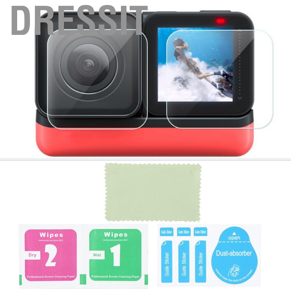 Dressit High Transparency Camera Screen &lt;br&gt;&lt;br&gt;Protector Tempered Glass Protective Film  for Insta360 ONE R 4K Accessories