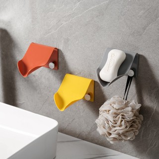 Perforation-free draining soap box creative wall-mounted soap box household toilet bathroom soap rack soap tray