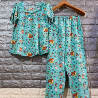 Đồ bộ tole tay ngắn quần dài sz3: 55-60kí
