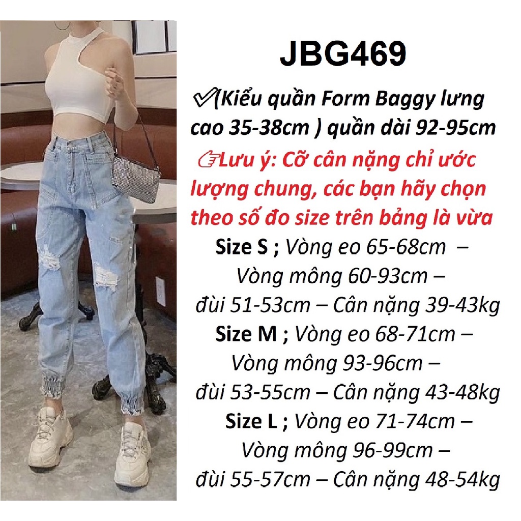 Quần Jogger nữ lưng thun JBG469