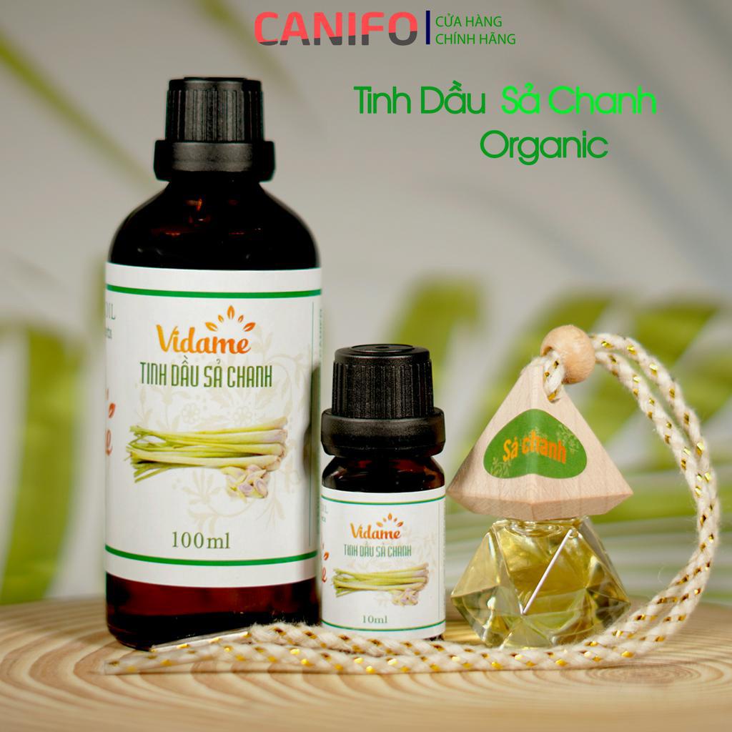 Tinh Dầu Sả Chanh CANIFO 100ml Organic - Tinh dầu thiên nhiên, Xả Chanh Nguyên Chất, Xông Thơm Phòng, Đuổi Muỗi, Khử Mùi