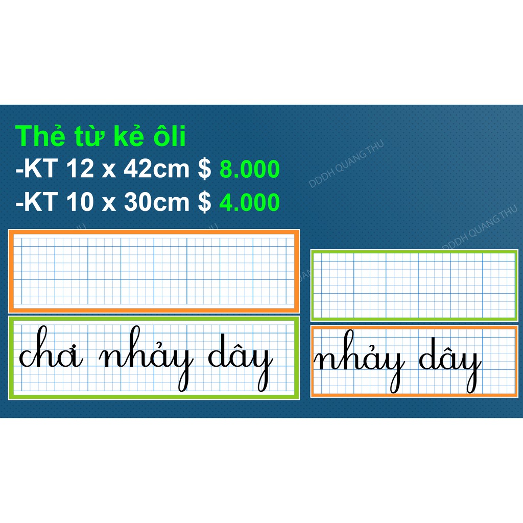 Thẻ viết từ kẻ ôli
