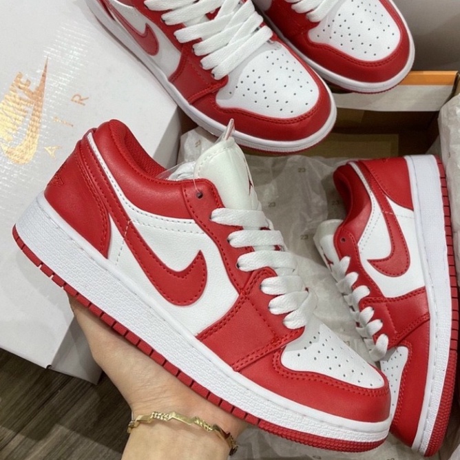 Giày Thể Thao Nam Nữ JD Đỏ thấp