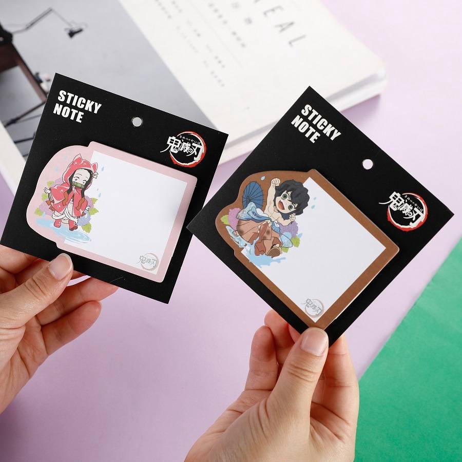 Giấy ghi chú Note Bookmark dễ thương GIÁ SỈ - Những mẫu ghi chú ĐẸP nhất Anime Demon Slayer Kimetsu No Yaiba Kamado Tanjirou Stiker Memo Pads Sticky Notes