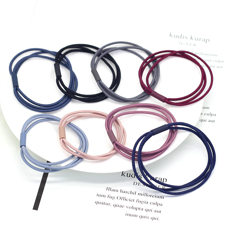 Bộ 5 thun cột tóc nhiều lớp phong cách thời trang chất lượng cao