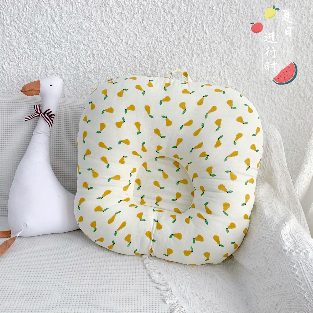Gối Chống Trào Ngược Bunny - Đệm Chống Trào Ngược Xô Muslin/ Trần Bông Cho Bé Sơ Sinh