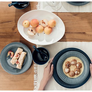 (khuyến mãi) đĩa tròn vân, đĩa nướng sọc nhiều màu gốm men (hàng order)
