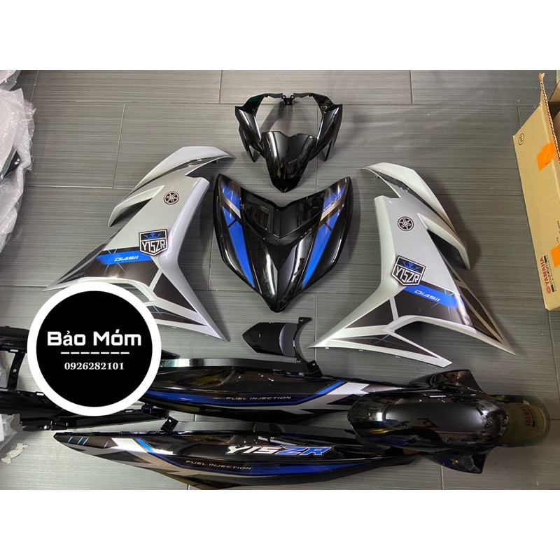 Dàn áo exciter 150 đen bạc chính hãng