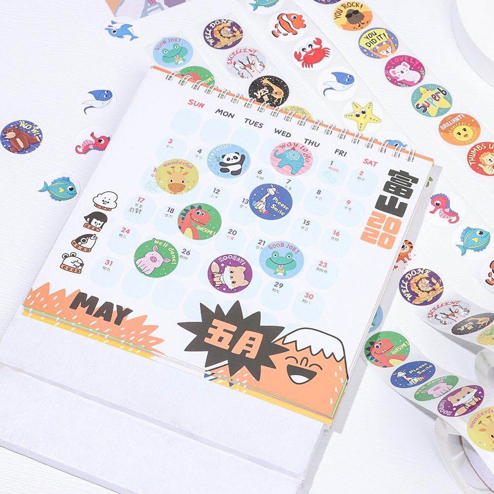 PINEVN Cuộn 500 Miếng Dán Hoạt Hình Đáng Yêu Cho Bé