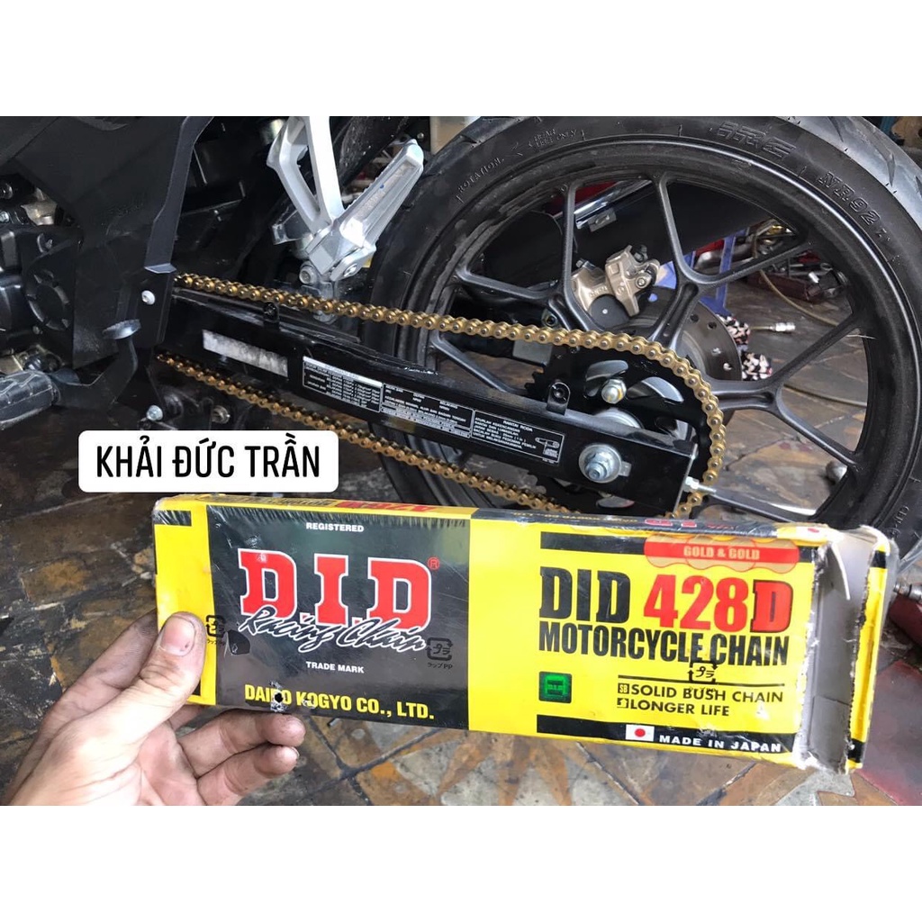 Sên DID 428 9ly 10ly tem xanh chính hãng 124 mắt 130 mắt 132 mắt- SDID