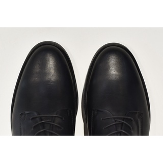 [TATHANIUM Footwear] Giày Derby cột dây màu đen da mộc