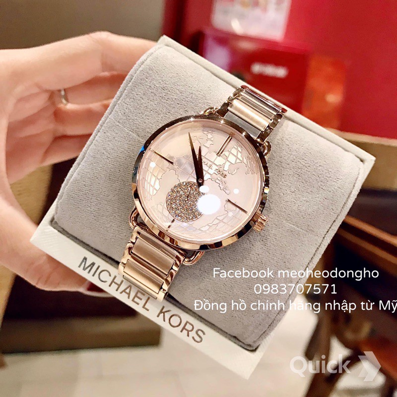 (Auth) ĐỒNG HỒ NỮ MI.CHAEL KORS PORTIA ROSE GOLD