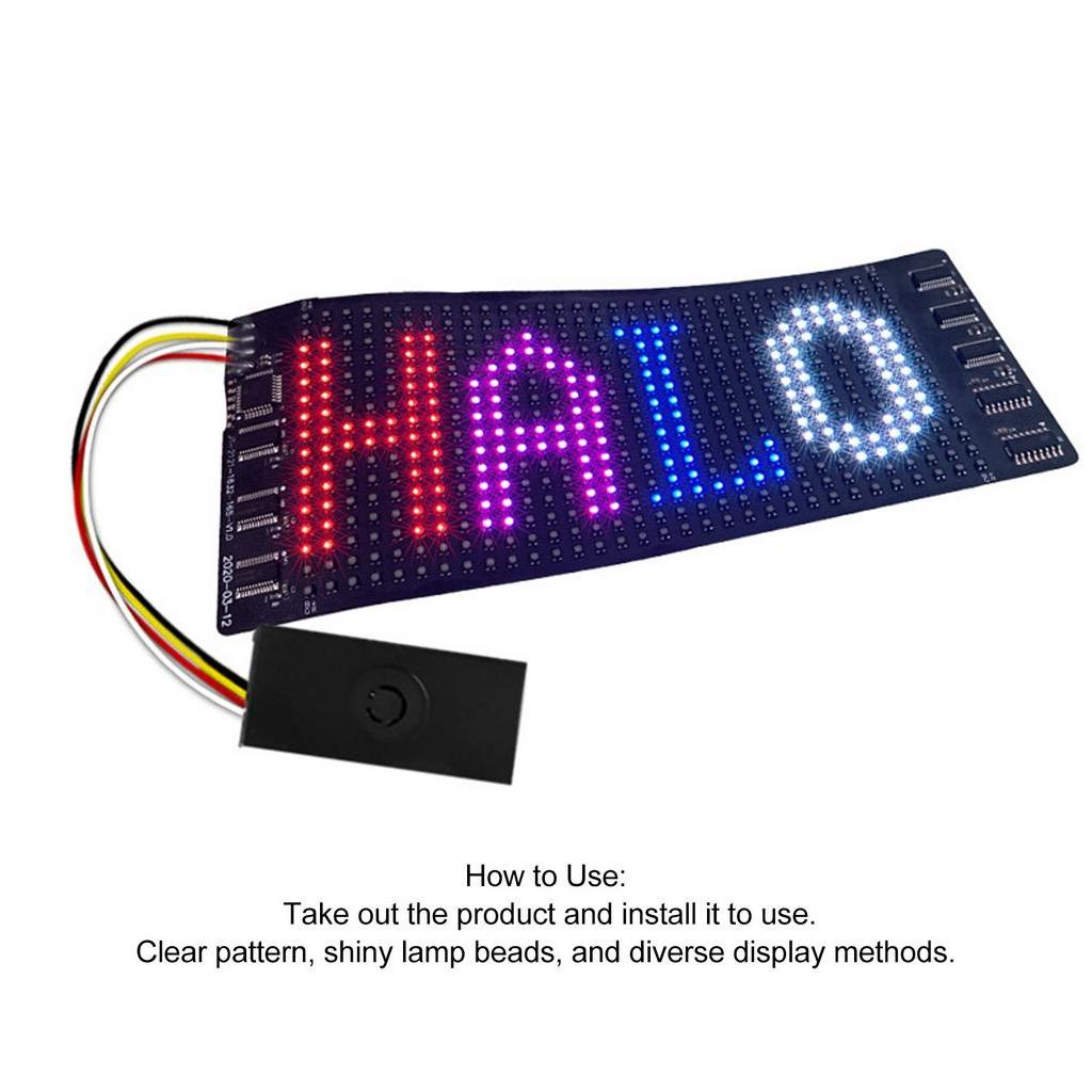 Power Helper Bảng hiệu đèn LED cuộn Màn hình hiển thị màu linh hoạt có thể lập trình USB 5V dành cho quảng cáo cmman12.vn