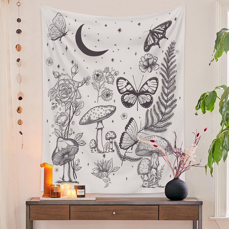 Thảm vải treo tường trang trí phong cách boho độc đáo