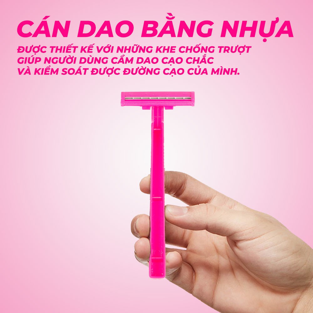 Combo 18 Cây Dạo Cao Nữ LiYu Cán Nhựa 2 Lưỡi