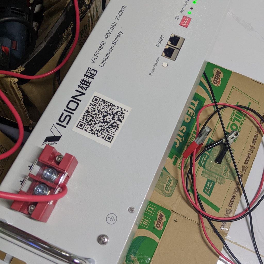 Pin Lithium Vision V-LFP4850 48V 50Ah cho năng lượng mặt trời, viễn thông