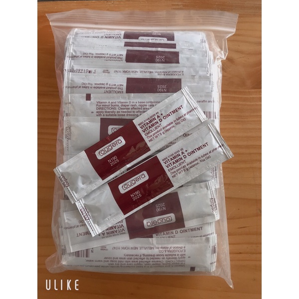 Dưỡng môi sau phun xăm AD gói dài 5g, bịch 100 gói dưỡng ẩm kích bong nhanh