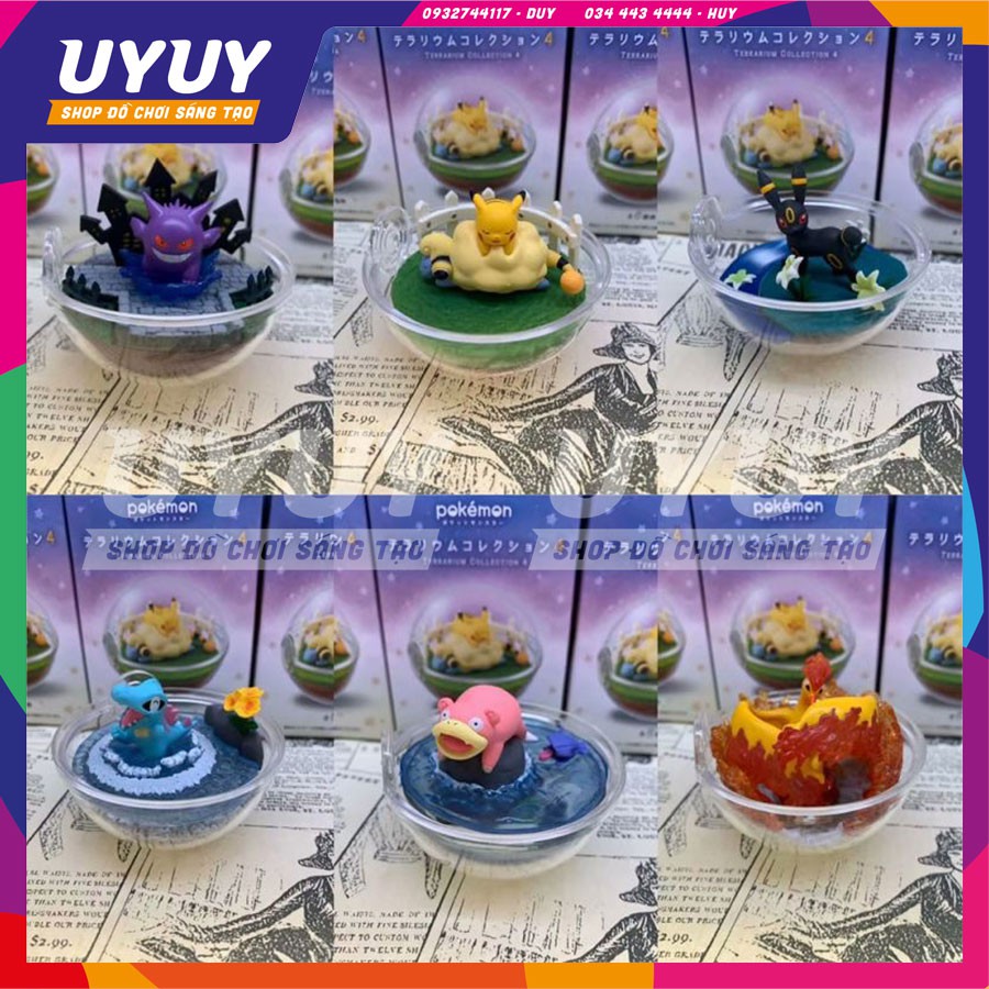 🥑Combo 6🥑 Mô Hình Quả Cầu POKEMON TERARIUM COLLECTION Tung Tuyệt Chiêu Cực Đẹp ️, Sắc Nét