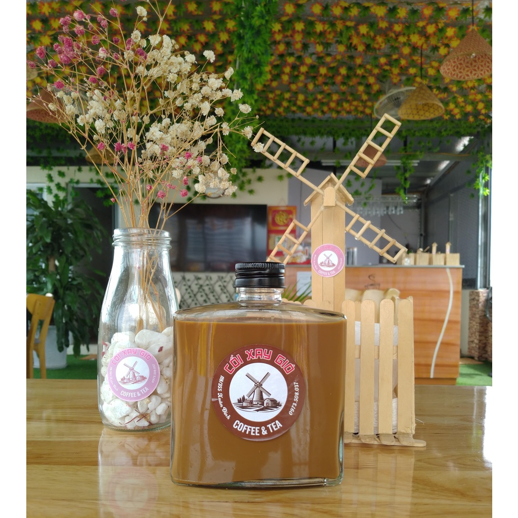 Chai cà phê pha sẵn Đen/Nâu/Bạc xỉu 250ml (Hà Nội - Ship hoả tốc) - Cối Xay Gió Coffee & Tea