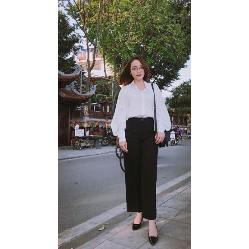 Adley Shirt / Áo sơ mi lụa cổ dây | BigBuy360 - bigbuy360.vn