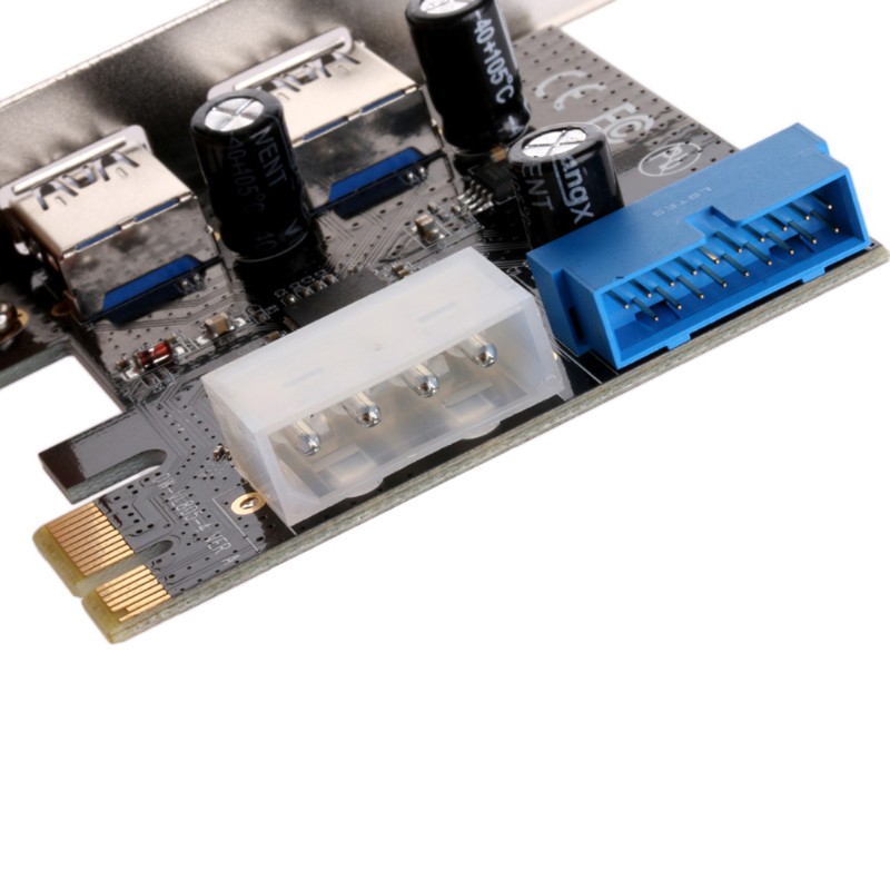 Bộ chuyển đổi PCI Express USB 3.0 gồm Card Adapter 4-Pin