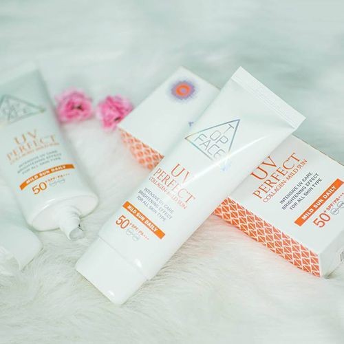 Kem chống nắng bảo vệ da Top Face UV Perfect SPF50+ Hàn Quốc 70ml