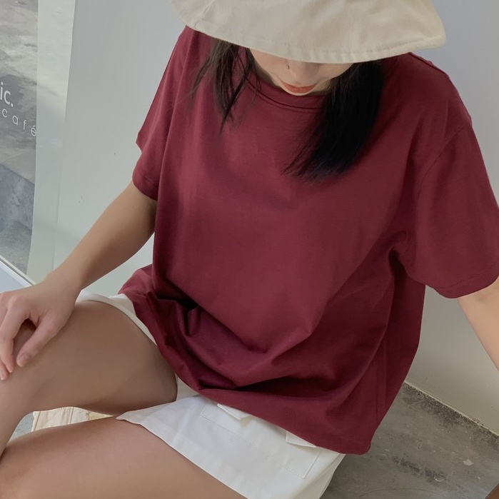 Áo thun trơn cơ bản ngắn tay TKP99 LOLLIE STUDIO