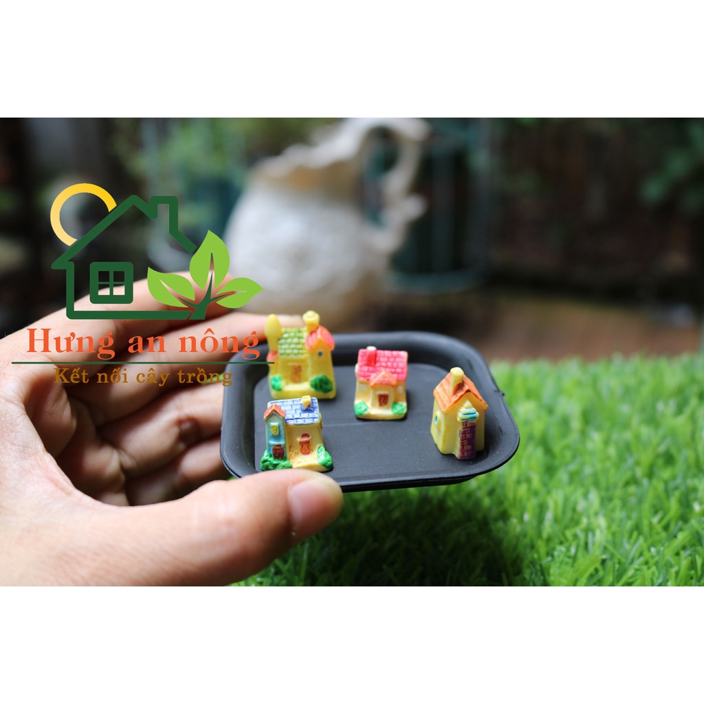 TT39 - LÂU ĐÀI MINI GIAO MẪU NGẪU NHIÊN trang trí tiểu cảnh sen đá xương rồng cây để bàn