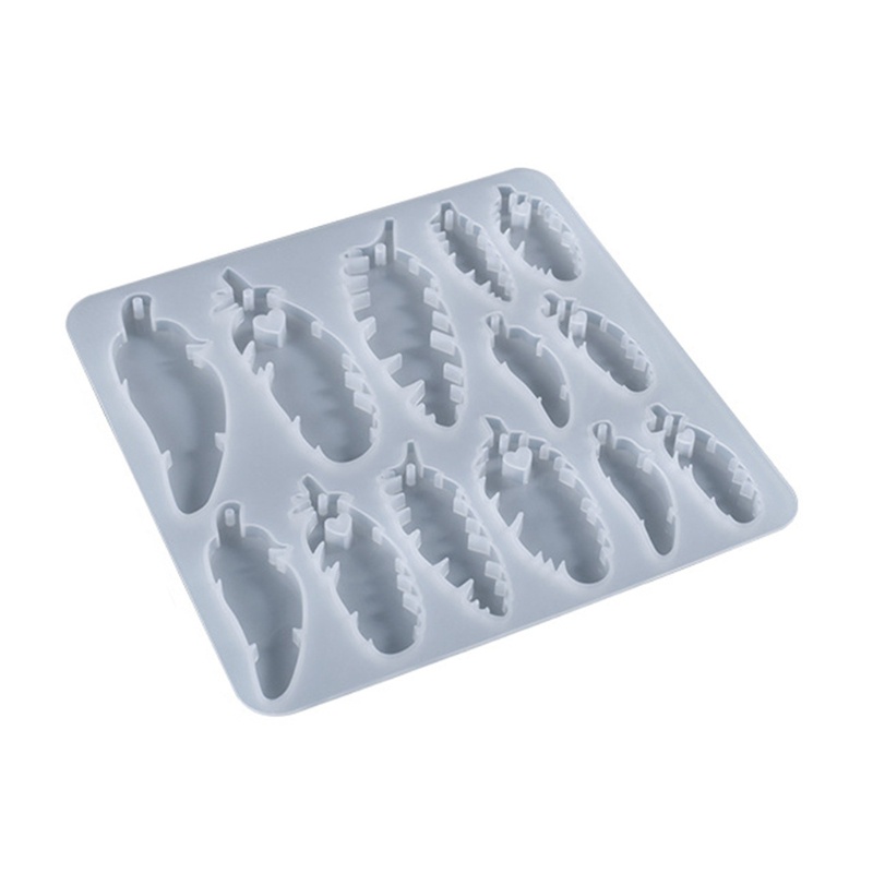 Khuôn Silicone Hình Lông Vũ / Chuông Gió / Móc Khóa DIY